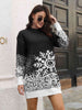 Snowflake Pattern Sweater Dress - Premium   - Just $39.95! Shop now at LACEDUPED