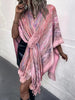 Heathered Fringe Hem Poncho - Premium   - Just $48.95! Shop now at LACEDUPED