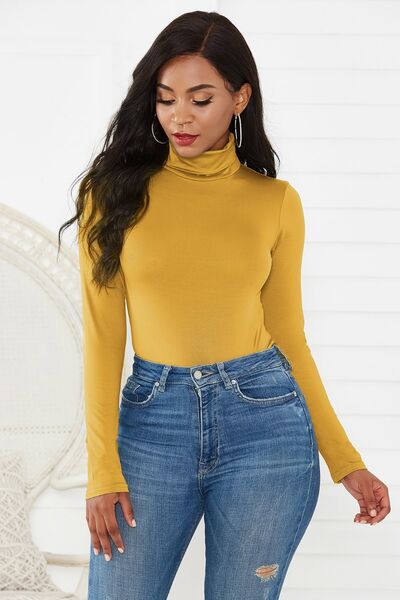 Turtleneck Long Sleeve Bodysuit - Premium   - Just $28.95! Shop now at LACEDUPED