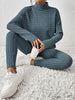 Ribbed Turtleneck Top and Pants Set - Premium   - Just $54.95! Shop now at LACEDUPED