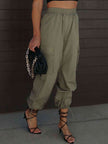 High Waist Drawstring Pants with Pockets - Premium   - Just $47.95! Shop now at LACEDUPED