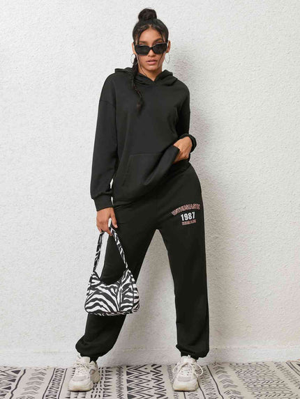 Graphic Hoodie and Sweatpants Set - Premium   - Just $74.95! Shop now at LACEDUPED