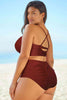 Halter Neck Crisscross Ruched Two-Piece Swimsuit - Premium   - Just $48.95! Shop now at LACEDUPED