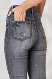 Judy Blue Full Size High Waist Tummy Control Release Hem Skinny Jeans - Premium   - Just $93.95! Shop now at LACEDUPED