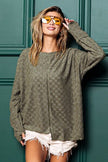 BiBi Checkered Thumbhole Long Sleeve T-Shirt - Premium   - Just $62.95! Shop now at LACEDUPED