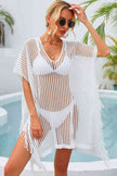 Fringe Trim Openwork Cover Up - Premium   - Just $44.95! Shop now at LACEDUPED