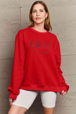 Simply Love Full Size MERRY AND BRIGHT Graphic Sweatshirt - Premium   - Just $48.95! Shop now at LACEDUPED