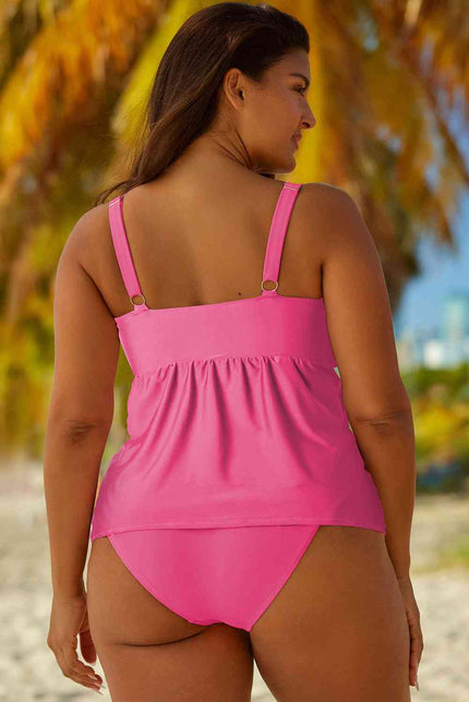 Full Size Adjustable Strap Tankini Set - Premium   - Just $48.95! Shop now at LACEDUPED