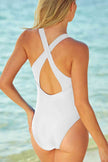 Crisscross Back One-Piece Swimsuit - Premium   - Just $36.95! Shop now at LACEDUPED