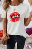 XOXO Lip Graphic Round Neck T-Shirt - Premium   - Just $28.95! Shop now at LACEDUPED