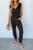 V-Neck Wide Strap Pocketed Jumpsuit - Premium   - Just $65.95! Shop now at LACEDUPED