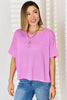 Zenana Full Size Round Neck Short Sleeve T-Shirt - Premium   - Just $32.95! Shop now at LACEDUPED