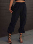 High Waist Drawstring Pants with Pockets - Premium   - Just $47.95! Shop now at LACEDUPED