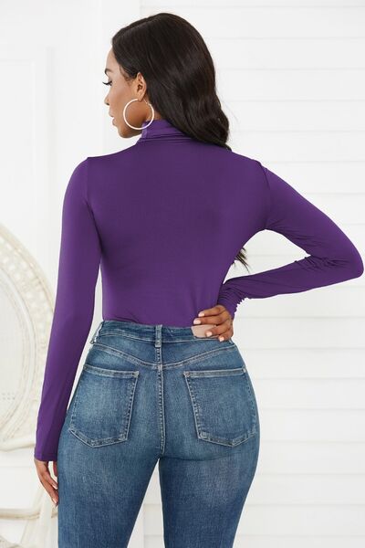 Turtleneck Long Sleeve Bodysuit - Premium   - Just $28.95! Shop now at LACEDUPED