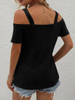 Double Spaghetti Straps Short Sleeve T-Shirt - Premium   - Just $36.95! Shop now at LACEDUPED