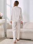 Button-Up Shirt and Pants Pajama Set - Premium   - Just $47.95! Shop now at LACEDUPED