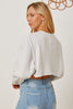 Round Neck Dropped Shoulder Cropped Sweatshirt - Premium   - Just $36.95! Shop now at LACEDUPED