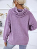 Texture Drawstring Long Sleeve Hooded Sweater - Premium   - Just $51.95! Shop now at LACEDUPED