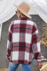 Plaid Button Up Dropped Shoulder Jacket - Premium   - Just $79.95! Shop now at LACEDUPED