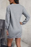 Textured Decorative Button Mini Dress - Premium   - Just $49.95! Shop now at LACEDUPED