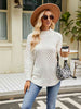 Mock Neck Slit Sweater - Premium   - Just $65.95! Shop now at LACEDUPED