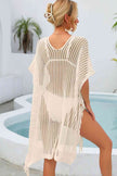 Fringe Trim Openwork Cover Up - Premium   - Just $44.95! Shop now at LACEDUPED