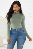 Turtleneck Long Sleeve Bodysuit - Premium   - Just $28.95! Shop now at LACEDUPED