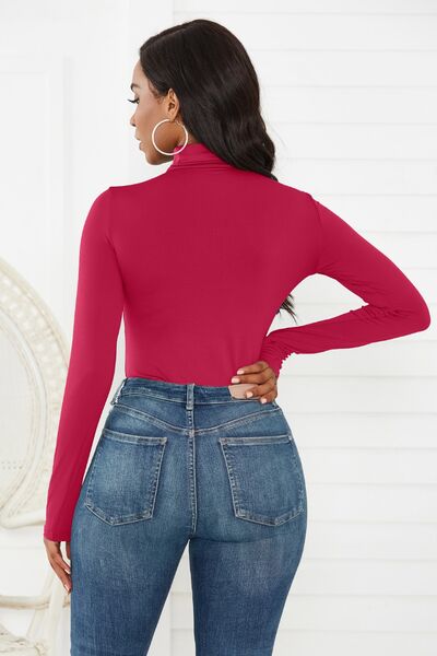 Turtleneck Long Sleeve Bodysuit - Premium   - Just $28.95! Shop now at LACEDUPED