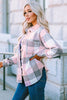 Plaid Button Up Dropped Shoulder Jacket - Premium   - Just $79.95! Shop now at LACEDUPED