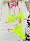 Ribbed Tie Back Bikini Set - Premium   - Just $32.95! Shop now at LACEDUPED